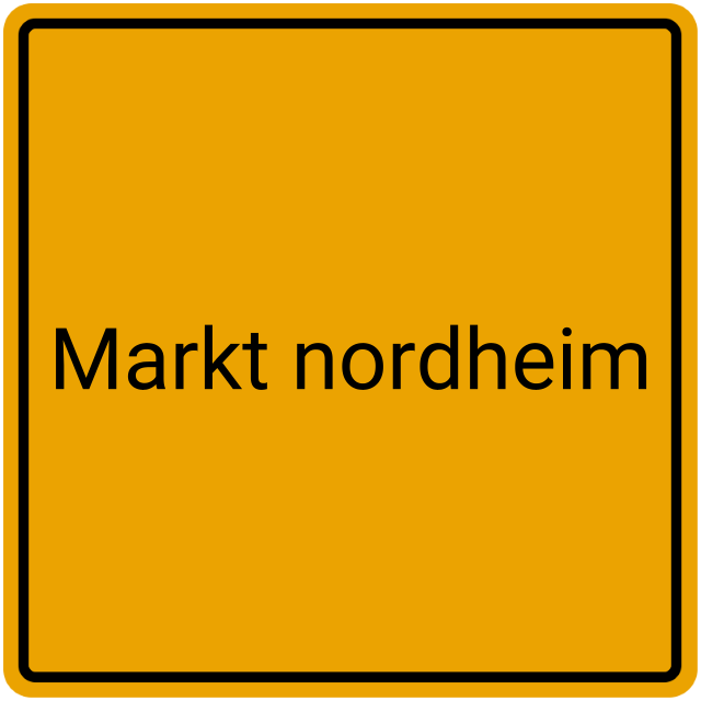 Meldebestätigung Markt Nordheim
